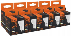 ŻARÓWKA LED GU10 10W Ciepła Biała - 3000K