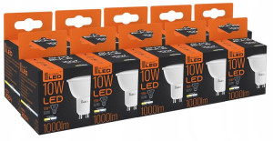 10x ŻARÓWKA LED GU10 10W Neutralna Biała - 4500K