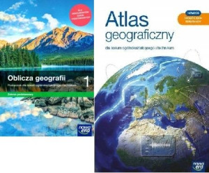 ZESTAW Oblicza geografii 1 LO PODST Podręcz+ atlas