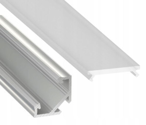 Profil Aluminiowy Narożny Do Taśm Led Z Kloszem
