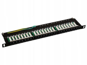 Patch panel OPTIMUM UTP kat.5e 24 porty LSA 0.5U