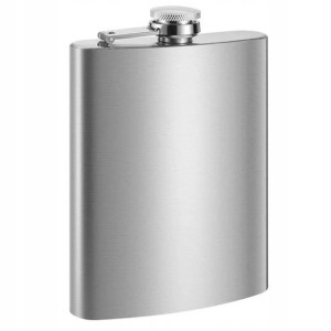 Piersiówka 240ml Metalowa Srebrna Nierdzewna Stal
