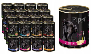 PIPER Puszki dla psa - mix smaków 16x800G