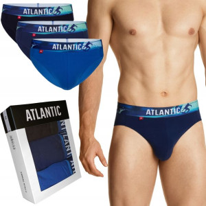 Atlantic Sportowe Bawełniane Slipy męskie 3Pak L