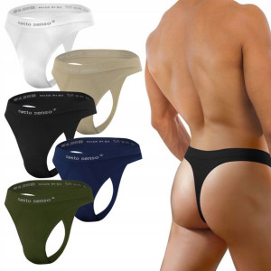 Sesto Senso stringi męskie bezszwowe 5-Pak L/XL