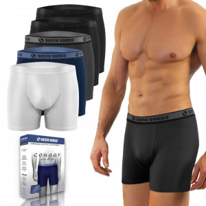 Sesto Senso Cougar Bokserki Męskie 5-Pak XL