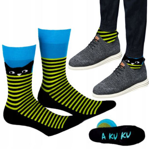 Skarpety Męskie Wola Casual Kotek 39/41