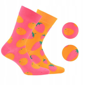 WOLA FUNKY skarpety wzorowane OWOCE 2 43-46