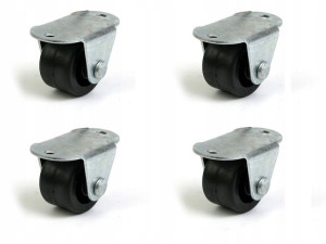 4 X Kółko Meblowe, Rolka Mała 29mm Tworzywo