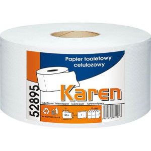 Papier toaletowy JUMBO 12 rolek 2 warstwy 147 m średnica 18 cm celuloza