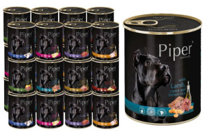 PIPER Puszki dla psa - mix smaków 8x400g