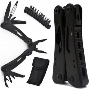 Multitool Narzędzie Wielofunkcyjne Scyzoryk Czarny