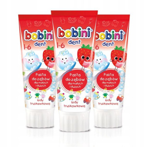 Bobini Pasta do Zębów dla Dzieci 0-6 lat 3x75ml
