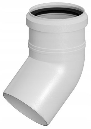 Kolano kominowe DN80 45° PP RICOM