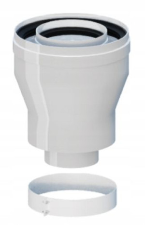 Adapter Ariston redukcja 60/100 80/125 PP-AL RICOM