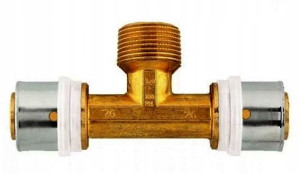 Trójnik zaprasowywany HERZ 16x1/2" GZ TH P721651