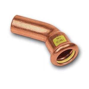 Sanha Press Gaz łuk nyplowy 45 stopni 18 mm miedź