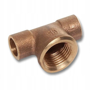 Trójnik CU 18x1/2" GW Sanha miedź lutowana