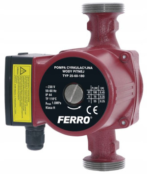 Pompa cyrkulacyjna CWU CO FERRO 25-60-180 Weberman