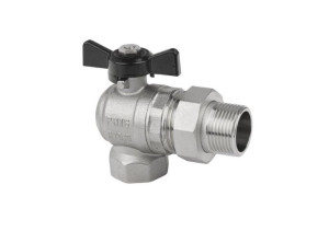 Zawór kulowy kątowy półśrubunkek Hydroland 3/4"