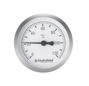 Termometr Okrągły Fi1/2" 0-120c Hydroland