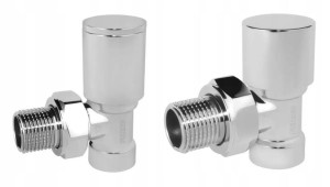Dekoracyjny zestaw grzejnikowy chrom 1/2"