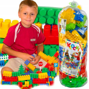Klocki Zabawkowe Plastikowe Dla Dzieci 200 Szt