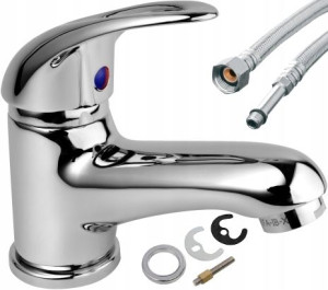 Bateria umywalkowa KFA Jaspis chrom ze spustem aut