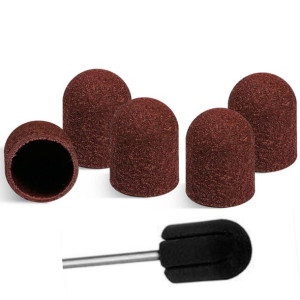 Nakładka Ścierna Kapturki Frez 10mm #80 10 Szt. + Nośnik