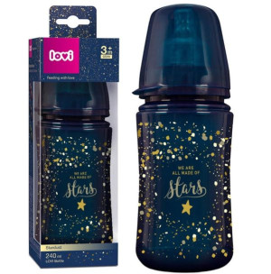 LOVI BUTELKA Stardust 240 ml smoczek 3+