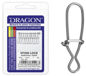Agrafka Dragon Spinn Lock Dragon Nr2 /10szt/ 29kg