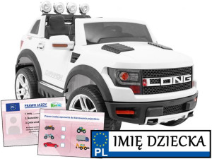 AUTO NA AKUMULATOR LONG pojazd elektryczny koła EVA PILOT