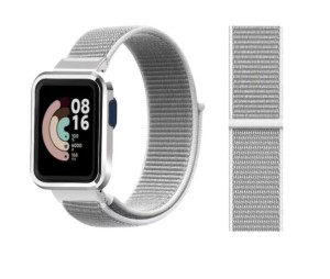 PASEK NYLONOWY + ETUI do Xiaomi Mi Watch Lite BIAŁY