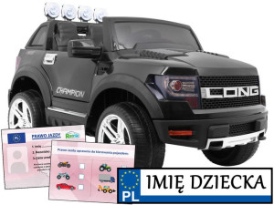 POJAZD ELEKTRYCZNY LONG auto na akumulator dla dzieci PILOT