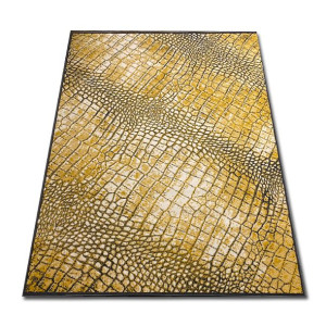 Dywan Do Salonu Sypialni 160x230 Skóra Żółta