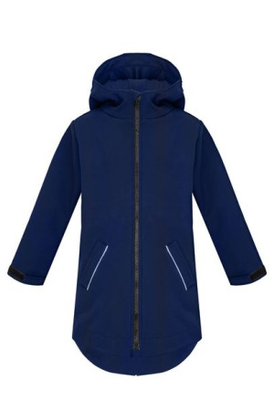 Chłopięca parka, softshell, granat