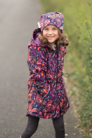 Dziewczęca parka, softshell, magic