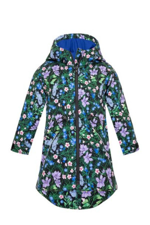 Dziewczęca parka, softshell, niezapominajki