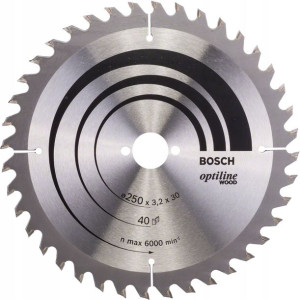 Piła Tarczowa-h Optiline Wood 250*3,2*30/z40 Bosch