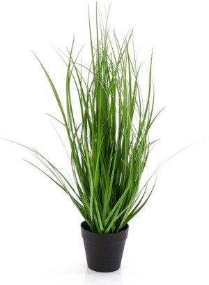 CV06319 sztuczna TRAWA W DONICZCE fejka 85CM jak żywa