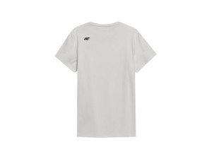 T-shirt męski gładki 4F biały 4F SS23 TTSHM536