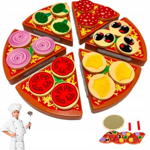 Pizza Drewniana Zabawkowa Dla Dzieci Zestaw