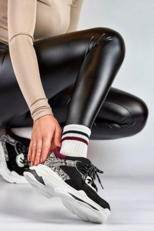 Modne sneakersy damskie czarne