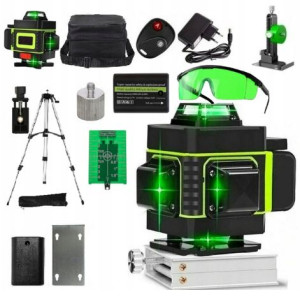 Poziomica Laserowa 360 Laser Krzyżowy Duży Statyw