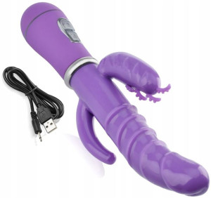 Wibrator Do Potrójnej Sex Stymulacji - 12 Funkcji