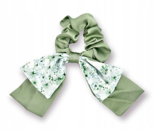 Gumki Do Włosów Scrunchies Apaszka Gumka Kwiaty