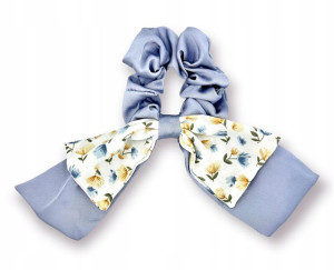 Gumki Do Włosów Scrunchies Apaszka Gumka Kwiaty