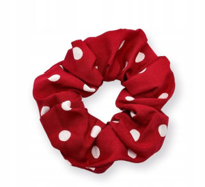 Gumka Do Włosów Frotka Scrunchie Czerwona