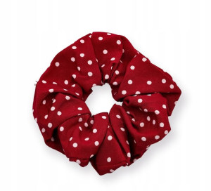 Gumka Do Włosów Frotka Scrunchie Czerwona