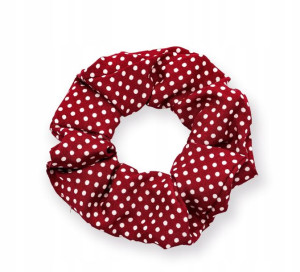Gumka Do Włosów Frotka Scrunchie Czerwona